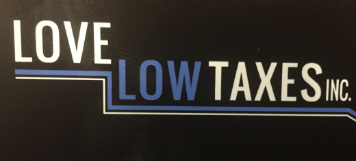 Love Low Taxes Logo with Text